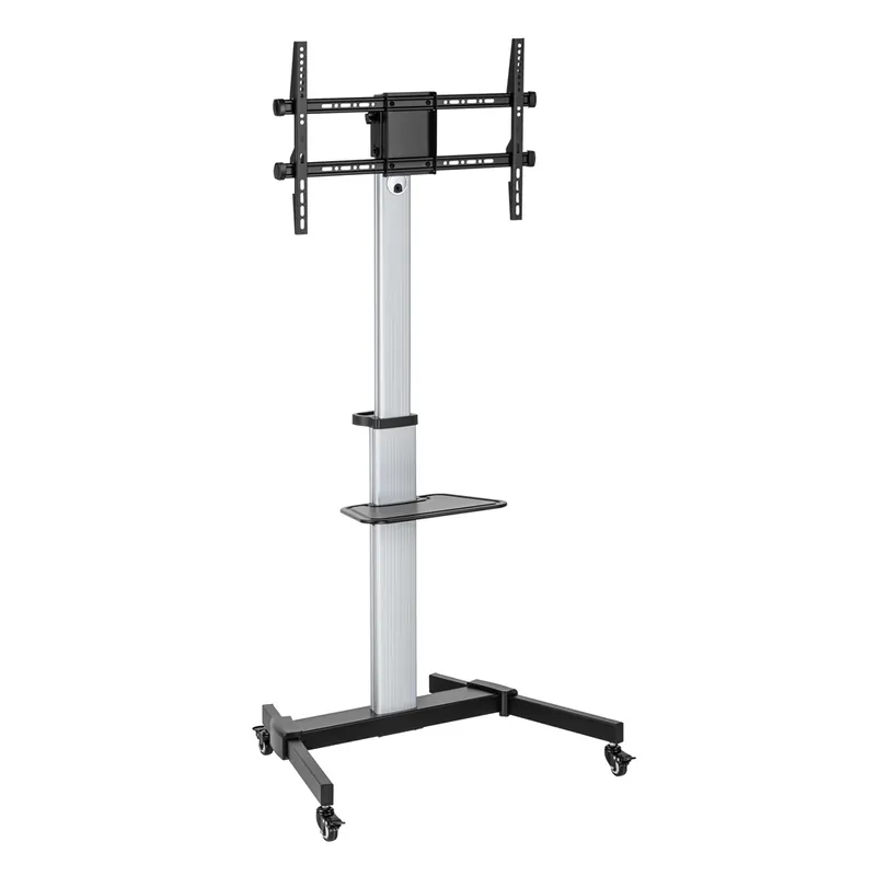 Cel mai bun preț SBOX FS-444 Mobil podea TV stand 37"-86" argint-negru