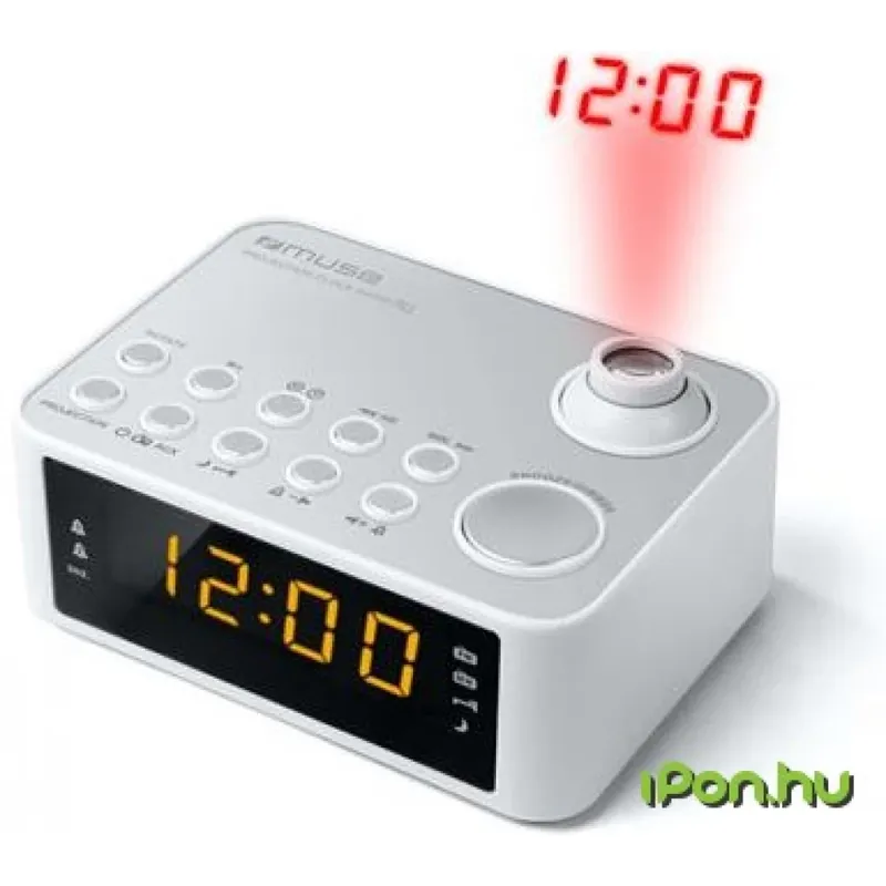 Cel mai bun preț MUSE M-178PW cu radio ceas cu alarmă alb