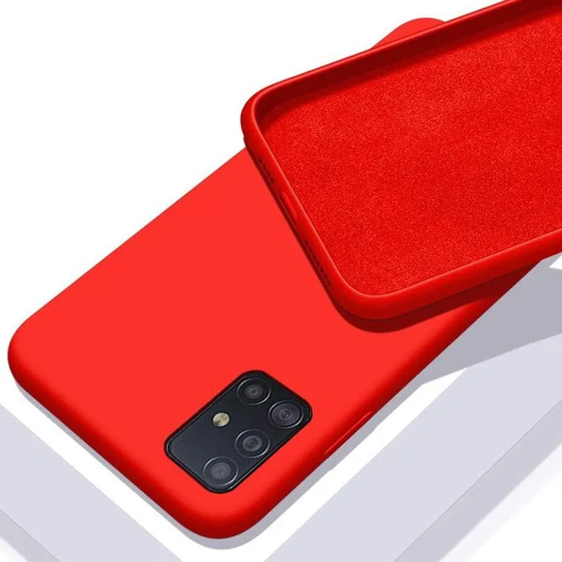 Cumpără online CELLECT Premiu silicon toc Samsung Galaxy S21 Ultra roșu