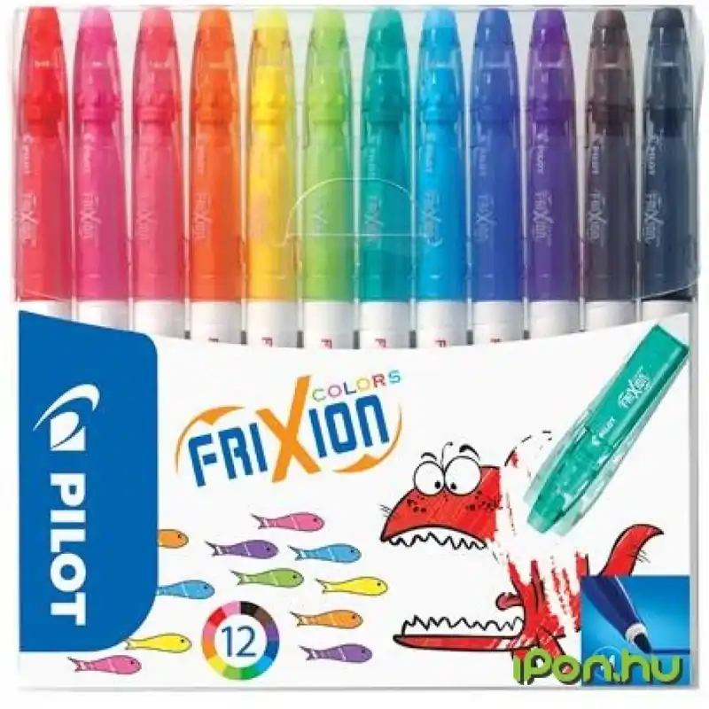 PILOT Frixion Colors Filctoll set 0.39-0.7 mm poate fi șters 12 diferit culoare Reducere specială