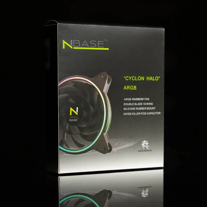 N-BASE Cyclon Halo 120mm ARGB Plată securizată