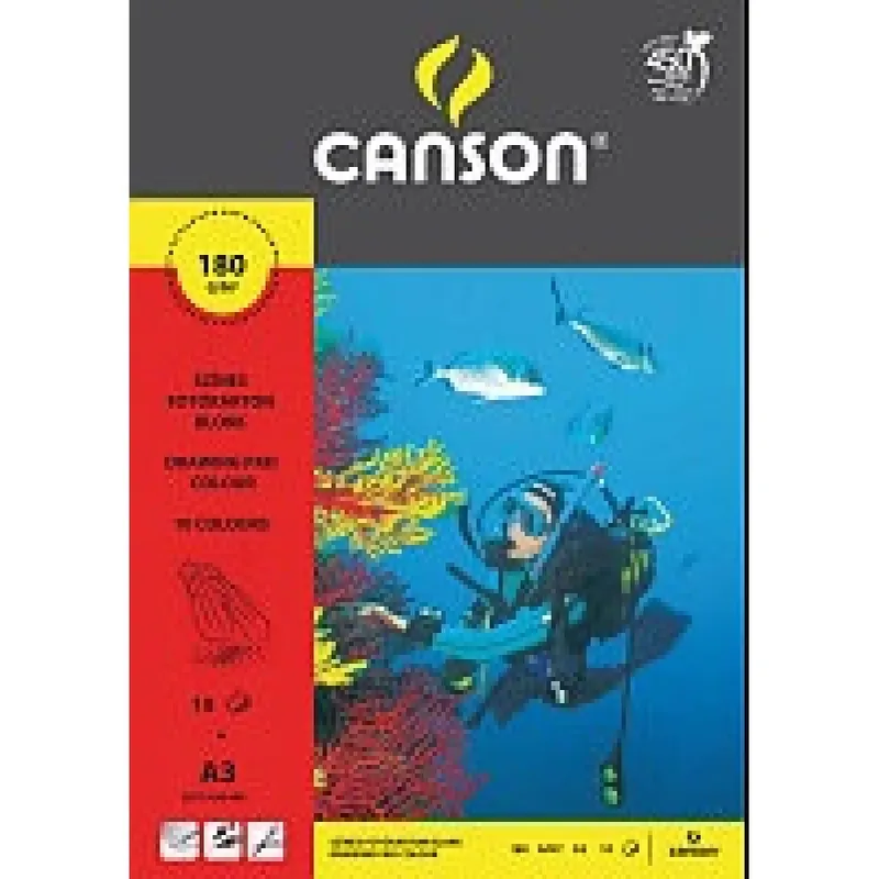 CANSON A3 10ív scafandru color carton foto blocuri Cel mai vândut