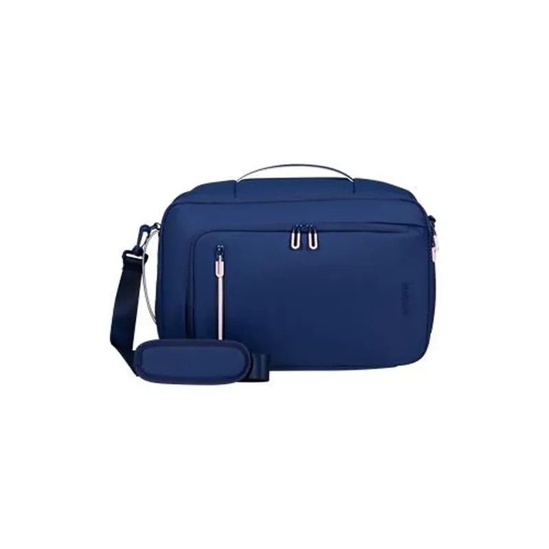 Cumpărături sigure AMERICAN TOURISTER Puffypop 3 in 1 kabin geanta de voiaj albastru marin ATUTPPN