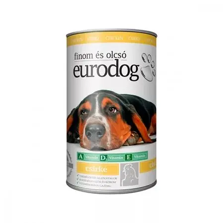 EURODOG Mâncare pentru câini staniu pui 1240g Cumpărături sigure