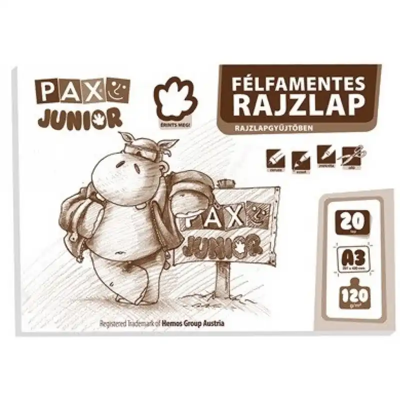PAX A3 120g félfamentes rajzlap Cel mai vândut