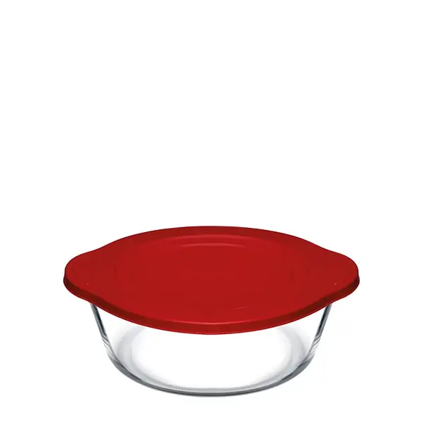 Preț redus PASABAHCE 1109106 BORCAM rotund termostabil Borcan de sticlă cu clești cu acoperiș 2200ml