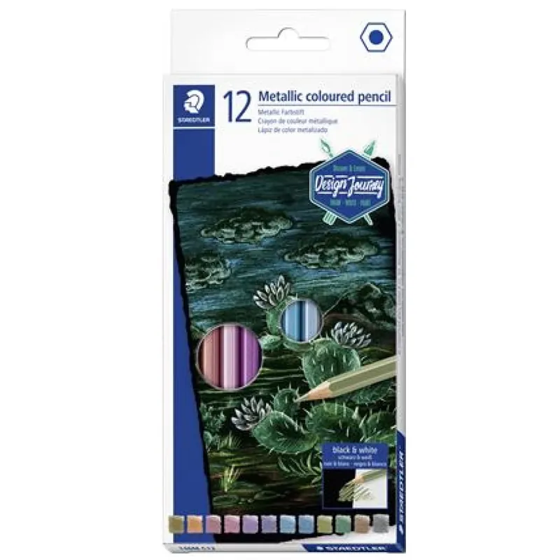Ultima șansă STAEDTLER 146M Color creion set hexagonal 12 diferit metal culoare