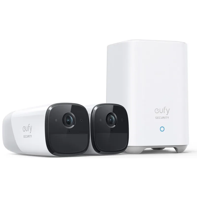 Disponibil imediat EUFY S221 eufyCam (eufyCam 2 Pro) cameră sistem set de bază hub + 2 buc cameră