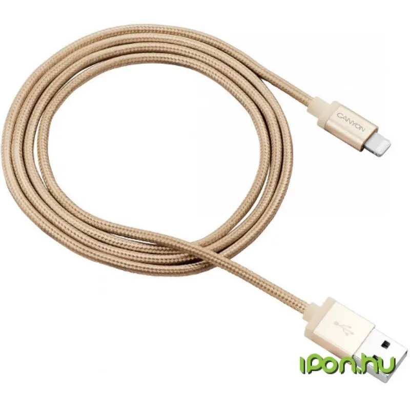 Reducere extra CANYON USB Lightning Încărcător/cablu date aur 1m CNS-MFIC3GO