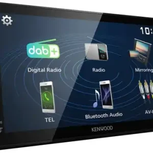 Cumpără online Receiver audio-video Kenwood DMX129DAB, 17,3 cm, Bluetooth, DAB