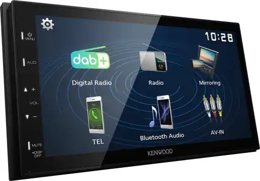 Cumpără online Receiver audio-video Kenwood DMX129DAB, 17,3 cm, Bluetooth, DAB