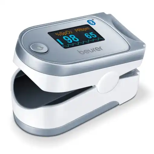 Mai ieftin Pulsoximetru Beurer PO 60 cu Bluetooth, masurare oxigen si puls
