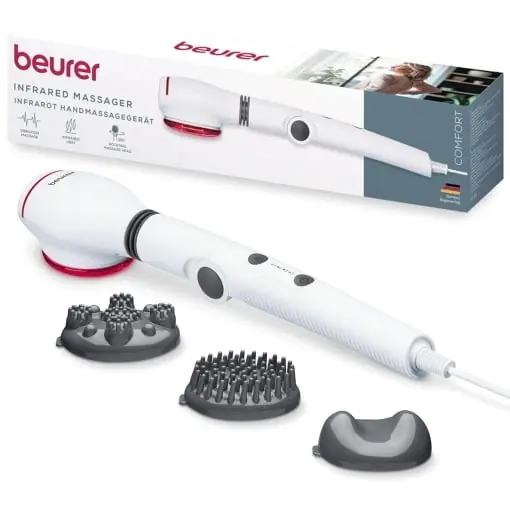 Masaj cu vibratii Beurer MG 44, 2-in-1, cu Infrarosu, 3 capete de masaj Lichidare de stoc