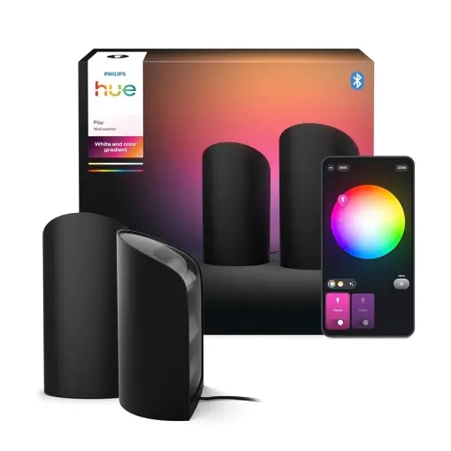 Lampa LED Philips Hue Play Wandfluter, 1035 lm, ColorCast, Negru si Alb Noutate