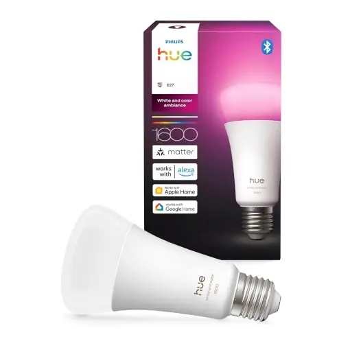 Lampa LED Inteligenta Philips Hue A67, E27, 11.8W, Culoare si Alb, 1600 Lumen Reducere