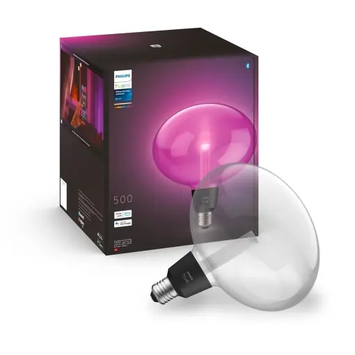 Lampa LED Philips Hue White Color Ambiance Lightguide Ellipse 500lm, dimmbara, 16 milioane de culori Transport gratuit