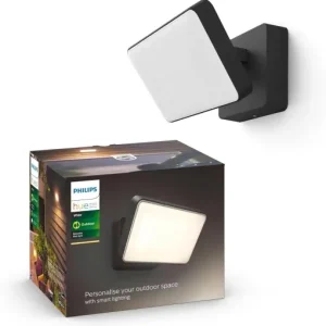 Plată securizată Lampa Exterioara Philips Hue White Welcome Flutlicht, 2600 lm, Dimmabila, Neagra