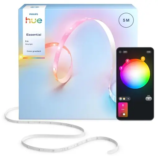 Banda LED Hue Essential 5 metri, RGBIC, iluminare flexibila Super ofertă