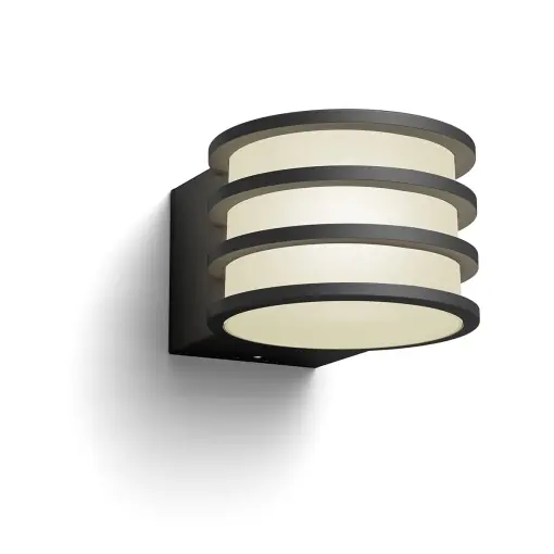 Lampa de perete Philips Hue Lucca pentru exterior, 806lm, dimabila, gri antracit Ofertă limitată