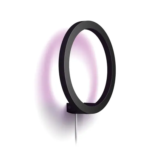 Lampa de perete Philips Hue Sana, neagra, dimabila, 16 milioane de culori Reduceri