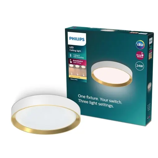 Ofertă exclusivă Lampa LED Deckenleuchte Philips Hanno, 24 W, 2700 Lumen, Alb