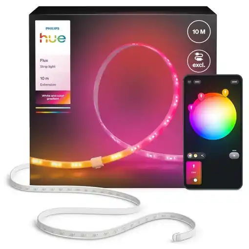 Ultima șansă Banda LED Hue Flux 10 metri, culori vibrante, control prin aplicatie si voce
