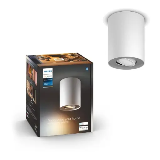 Spot LED Philips Hue White Ambiance Pillar, control prin aplicatie, alb Preferatul clienților