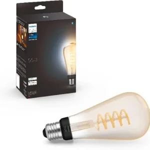 Retur gratuit Lampa LED Philips Hue E27 Filament ST72, 550lm, lumina calda, dimabila