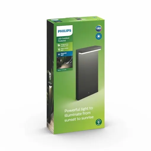 Lampa LED Exterioara Philips Bustan 40W, IP44, Culoare Anthrazit Cumpără online