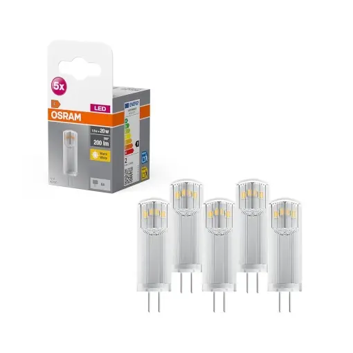 Lampa LED Osram G4, 5W, Sticla clara, 200 Lumen, Culoare calda Ultima șansă