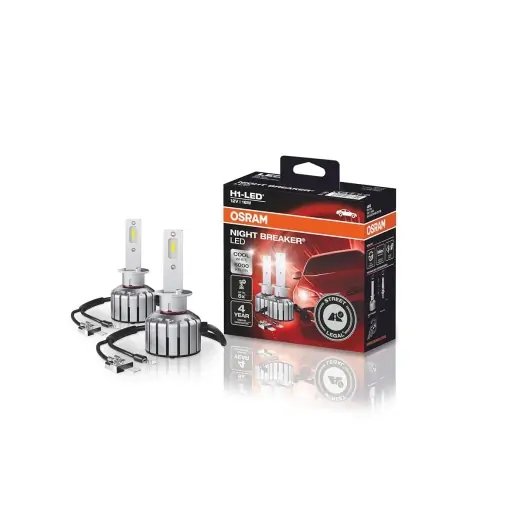 Preferatul clienților Lampa LED H1 Osram NIGHT BREAKER 6000K, 40 mai putin orbire, durata de viata 5x mai mare