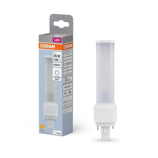Lampa LED Osram DULUX D 26, 9W, 1100 Lumen, G24D-3, Culoare Alb Rece Noutate