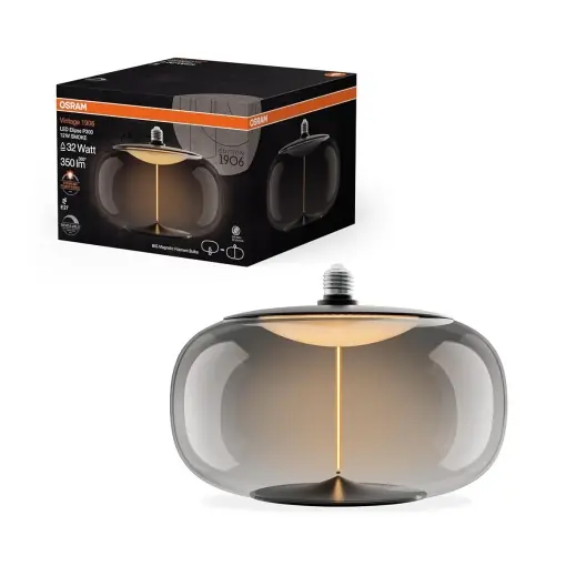 Cumpără acum Lampa LED Dimmabila Osram Vintage 1906, 12W, 350lm, Design Smoke