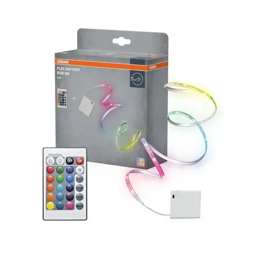 Preferatul clienților Banda LED Osram 5m RGB cu Telecomanda, Dimabila, IP20, Flexibila
