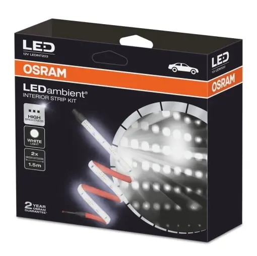 Retur gratuit Banda LED OSRAM LEDambient Interior Strip Kit, 2x1.5m, 90 LED, Alb