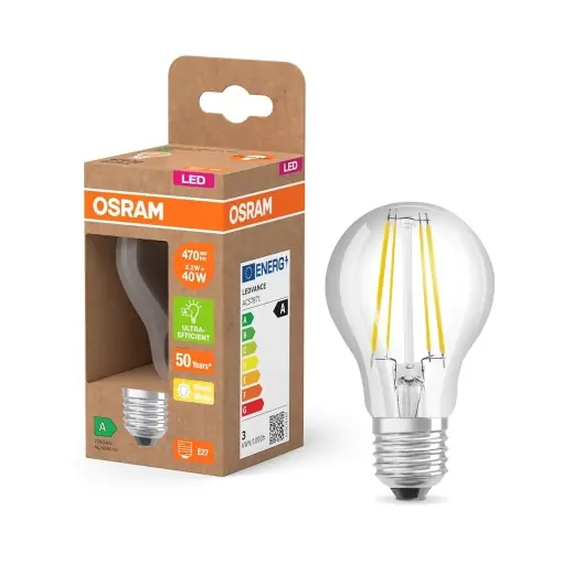 Ofertă Lampa LED Osram Classic, 2.2 W, E27, Lumina calda, 470 lm