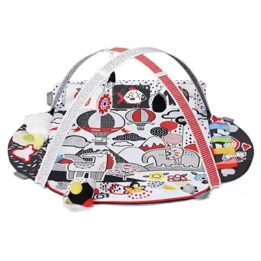 Ofertă de sezon Covor de joaca Kinderkraft 4SMART, multi-zonal, cu accesorii si culori contrastante