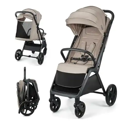 Ofertă Carucior Kinderkraft LOOM, compact si usor, pana la 22 kg, bej