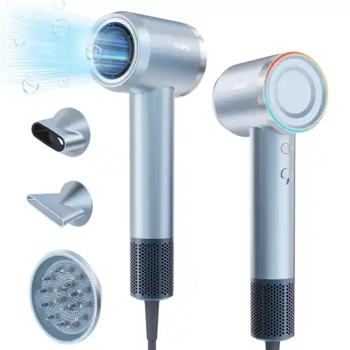 Promoție Uscator de par YASHE, 1600W, motor fara perii, 3 duze magnetice