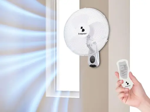 Livrare gratuită Ventilator de perete BEPER P206VEN600 cu telecomanda, 3 viteze, timer 7,5 ore