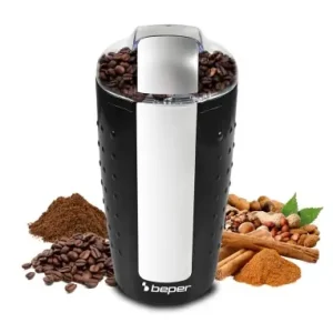 Preferatul clienților Moulineta de cafea Beper BP.581, 100 g, 250 W, Negru si Argintiu
