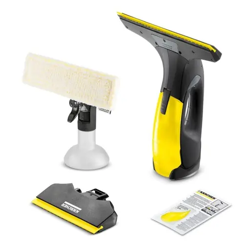 Livrare rapidă Aspirator de geamuri Karcher WV 2 Black Edition, 35 min autonomie, 2 duze