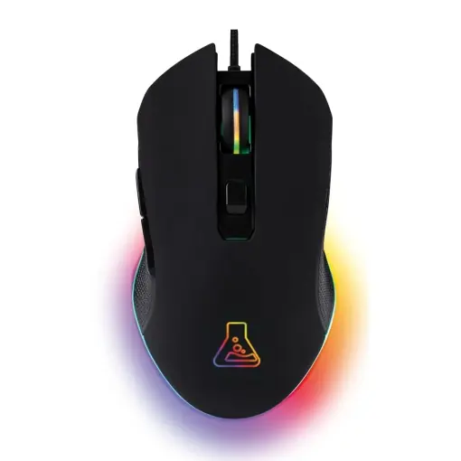 Chilipir Mouse de gaming THE G-LAB Kult Helium, senzor optic 800-6400 DPI, iluminare LED