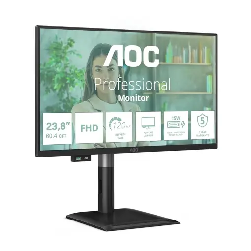 Monitor AOC 24E4CV, 24 inch Full HD, 120 Hz, Negru Discount