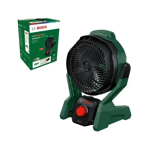 Ofertă limitată Ventilator cu acumulator Bosch UniversalFan 18V-1000, putere mare, flux de aer 1000 mh