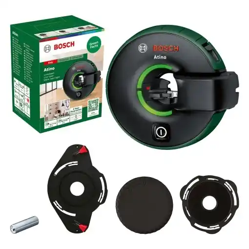 Comandă acum Laser liniar Bosch Atino 2.0 cu banda de masurat detasabila, 2.2 m, verde