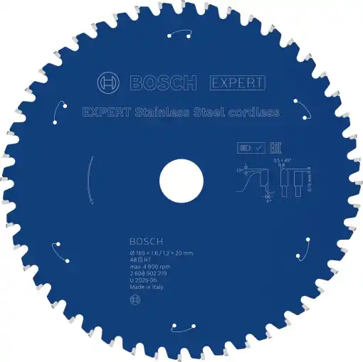Disc Saw Bosch EXPERT pentru taiere inox, 165mm, tehnologie Carbide Disponibil imediat