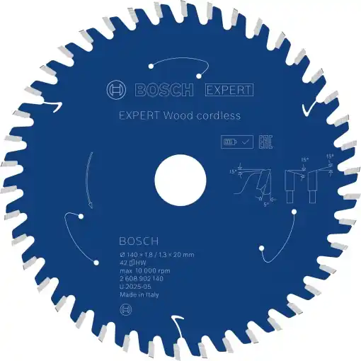 Disc Saw Bosch EXPERT Wood, 140 mm, pentru lemn, tehnologie carbide Plată sigură