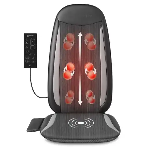Masajer pentru spate COMFIER, Shiatsu, cu functie de caldura, 3 zone de masaj Nu rata