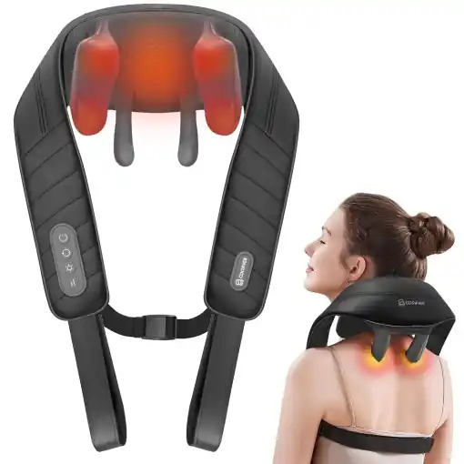 Masaj Nacken Kabelloses COMFIER, 4D cu Calorifere, 8 Capete, 3 Moduri Livrare expres